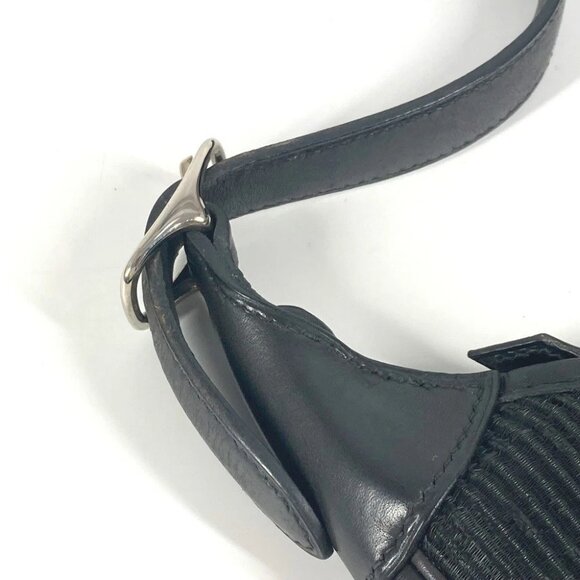 HERMES Trim 31 Trim 31 bag Shoulder Bag straw / Leather Black/SilverHardware - Picture 4 of 15